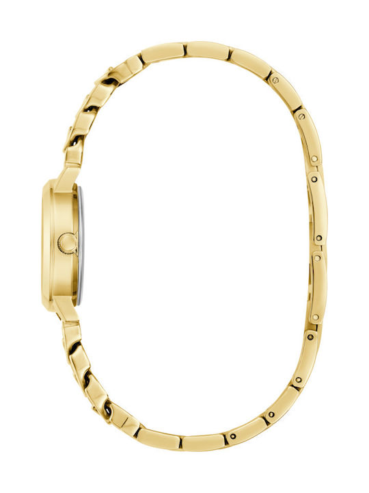 Guess Chime Women's Watch Chronograph with Gold Metal Bracelet