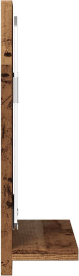 vidaXL Oglindă de Baie cu Raft & Dulap 40x11cm Maro