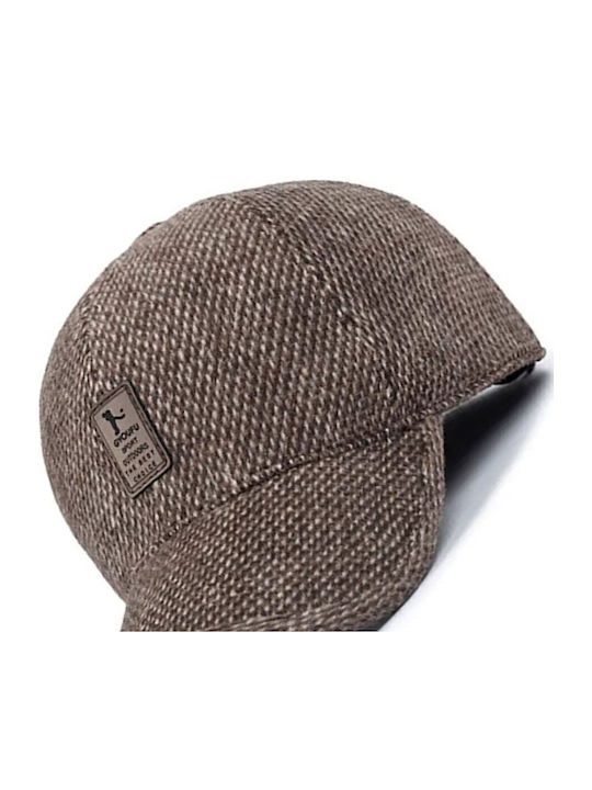 Luciano Faketti Men's Hat Autumn Winter Modern Casual Warm Baseball Cap Brown