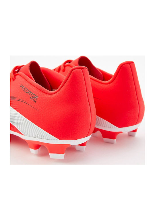 adidas Predator Club Football Shoes with Cleats Red