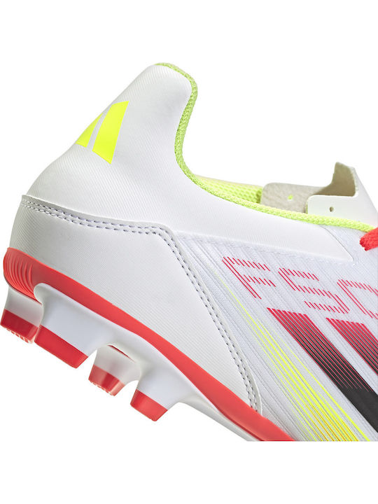 adidas F50 Club Fußballschuhe mit Stollen Weiß