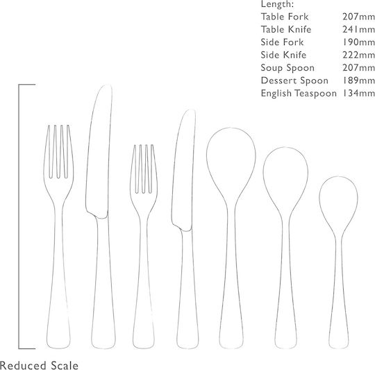 Robert Welch 18/10 Stainless Steel Cutlery Set Silver 42 Pieces