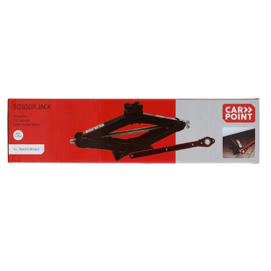 Carpoint Mechanical Scissor Jack Ratchet Lifting Capacity Up to 38.5cm Load Capacity Up to 1.5 Tons 0613003