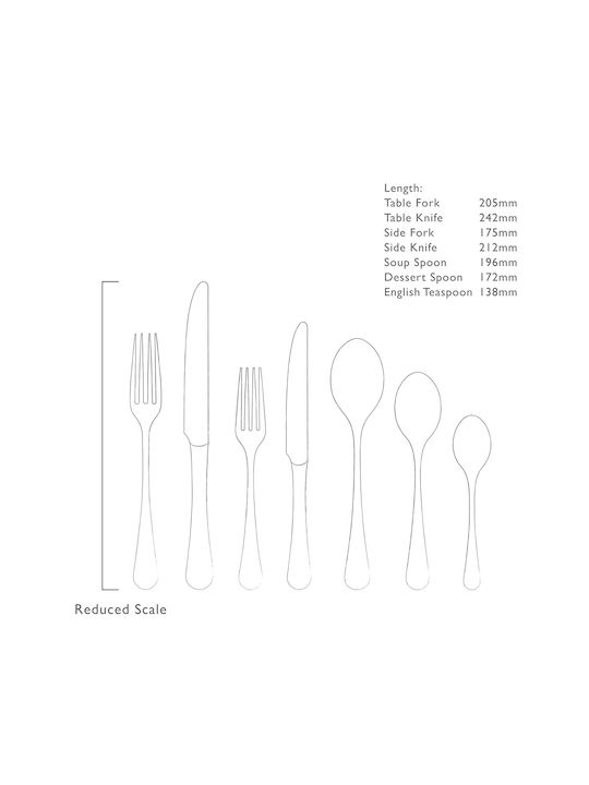 Robert Welch Cutlery Set Stainless Silver 42pcs