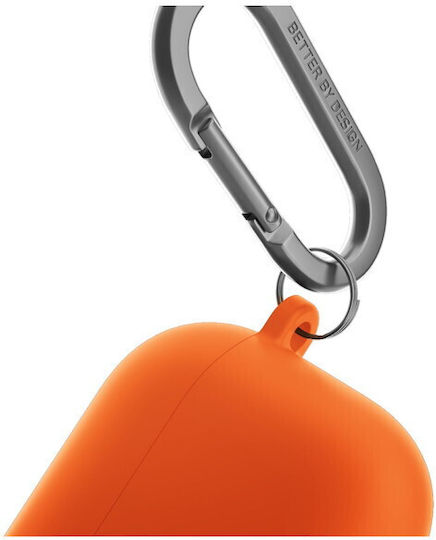 Uniq 'nexo' Case Silicone in Orange color for Apple AirPods 1 / AirPods 2