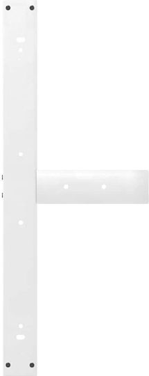 vidaXL Metallic Furniture Leg 2 Pieces Suitable for Table / Coffee Table / Office 90x35x72cm White