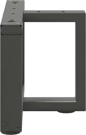 vidaXL Metallisches Möbelbein 2 Stück Für Tisch / Beistelltisch / Büro 50x25x30cm Anthrazit