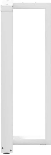 vidaXL Metallic Furniture Leg 2 Pieces Suitable for Table / Coffee Table / Office 40x35x100cm White