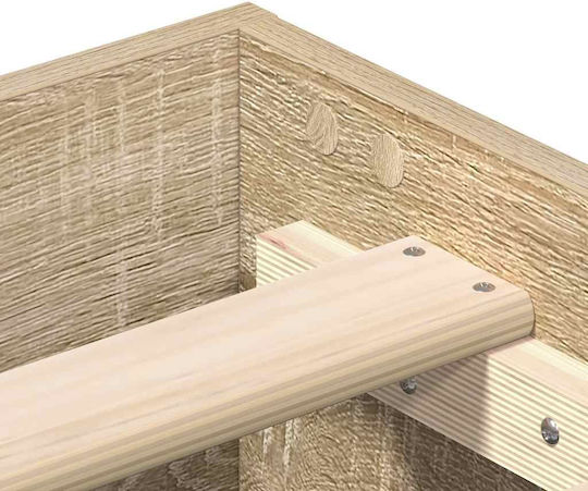 Vidaxl Πλαίσιο Κρεβατιού Χωρίς Στρώμα 180x200cm Επεξεργασμένο Ξύλο 1 Τεμ Διπλό Καφέ