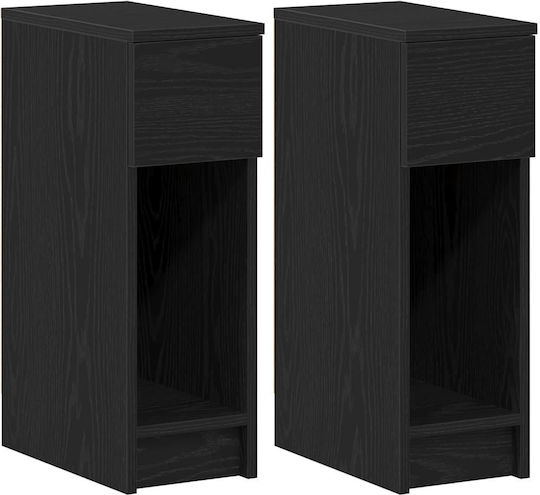 Комоди Дървени Black oak 2бр 20x36x60см