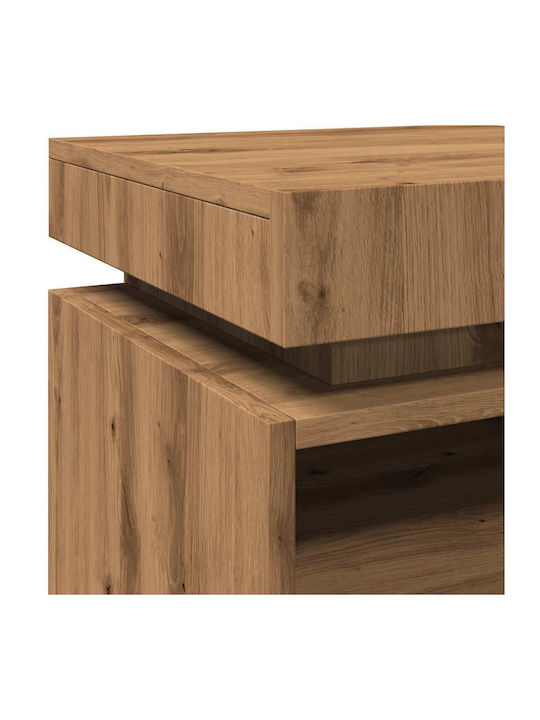 Κομοδίνα Ξύλινα Artisan Oak 2τμχ 40x39x48.5cm