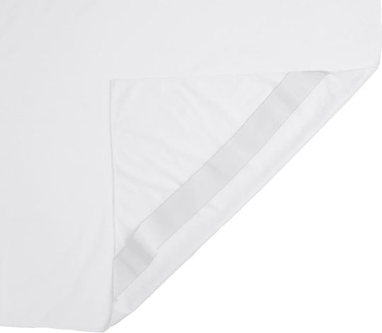 vidaXL Protecție pentru Saltea Single Waterproof Alb 100x220cm