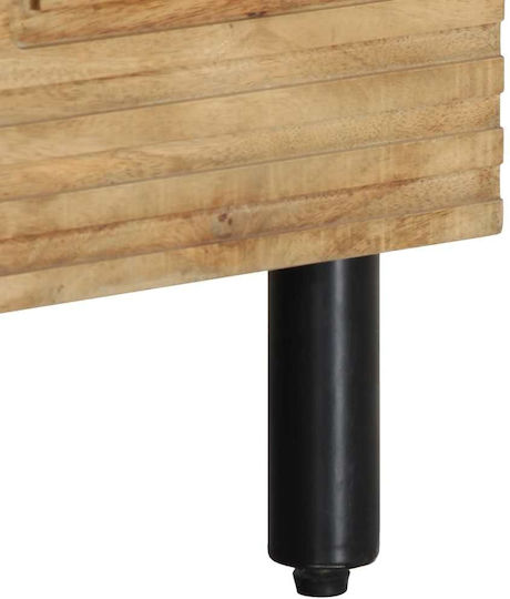TV Stand Made of Solid Wood Brown M80xD33xH46cm