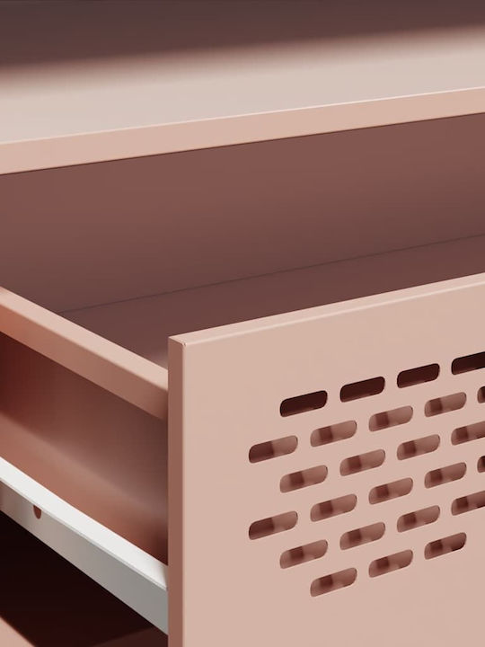 Έπιπλο Τηλεόρασης Μεταλλικό Ροζ Μ202xΠ39xΥ43.5cm 3307156
