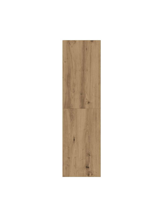 Hanging Living Room Cabinet made of Particle Board with Lighting Brown 30.5x30x110cm