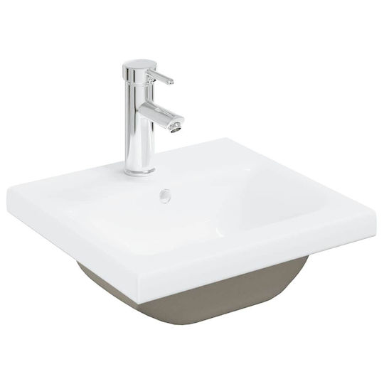 vidaXL Πάγκος με Νιπτήρα Μ41xΒ38.5xΥ45cm Γκρι Σκυροδέματος