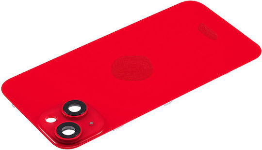 Back Glass Steel Plate Magnets Magsafe & Camera Lens iPhone 14 Plus Product Red