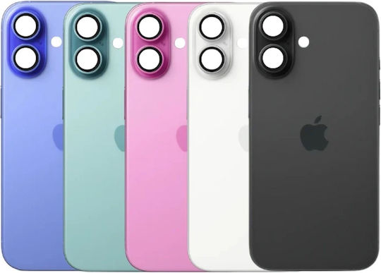 Rückglas Stahlplatte Magnete Magsafe & Kameralinse iPhone 16 Ultramarin