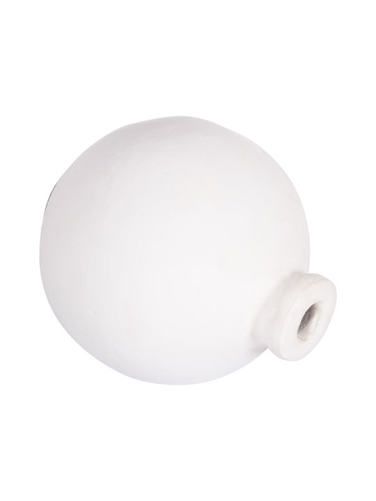 HomeMarkt Decorative Vase Clayvon White 18x18x20cm