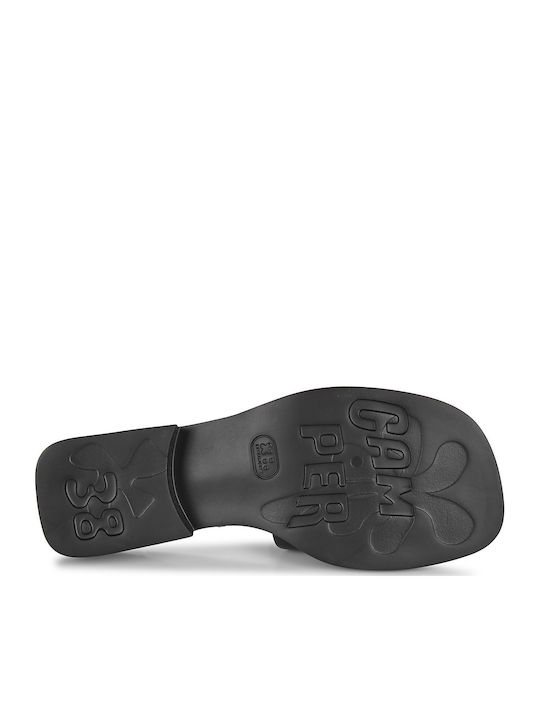 Ultrasoft Dana Flat Δερμάτινα Mules σε Μαύρο Χρώμα