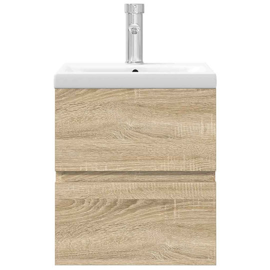 vidaXL Шкаф със Мивка Д41xШ38.5xВ45см Sonoma Oak, Brown