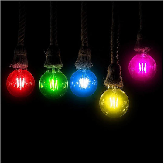 LED-Filamentlampe 2W E27 G45 60lm 3000K Pink 217410