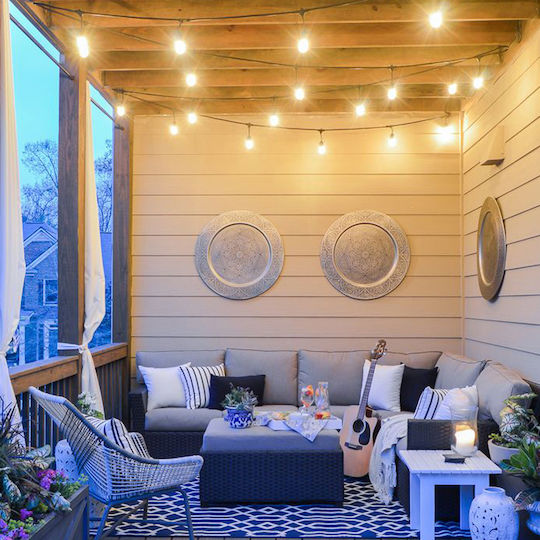 Rixme Hanging Solar Light Garland Warm White 2700K with Photocell and Remote Control 25cmcm