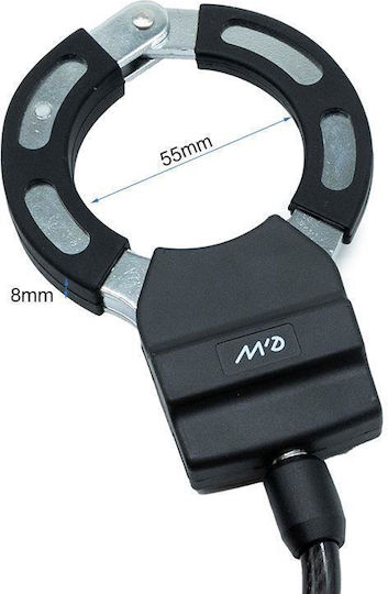 Ewheel "Handschellen" Schloss Elektroroller Fahrräder 100cm Zwei Schlüssel Ewlk020