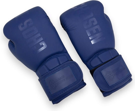 Chosen Boxing Gloves Made Of Synthetic Leather For Competition Blue