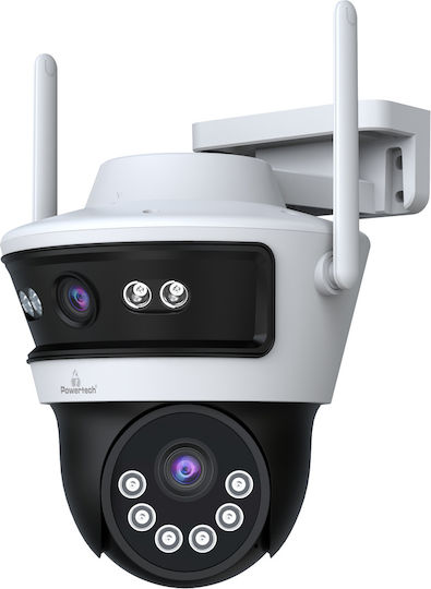 Powertech PT-1340 IP Κάμερα Παρακολούθησης Wi-Fi Full HD+ 3MP Αδιάβροχη με Αμφίδρομη Επικοινωνία και Φακό 4mm
