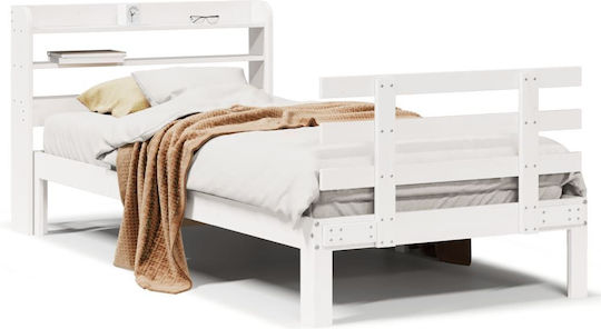 Κρεβάτι King Size για Στρώμα 190x190cm Λευκό Κρεβάτι King Size για Στρώμα 190x190cm Λευκό
