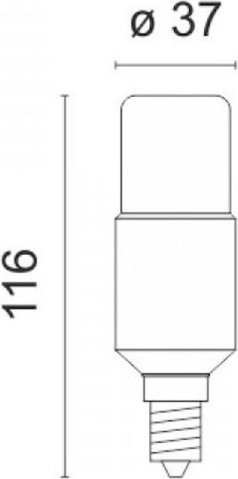 Spot Light LED Bulb 8W for Socket E14 and Shape C37 Natural White 640lm