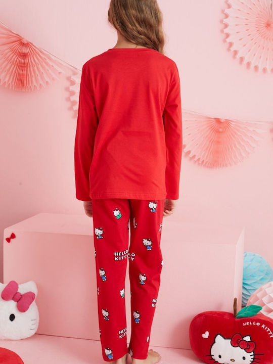 Siyah Inci Детска пижама Зимна red