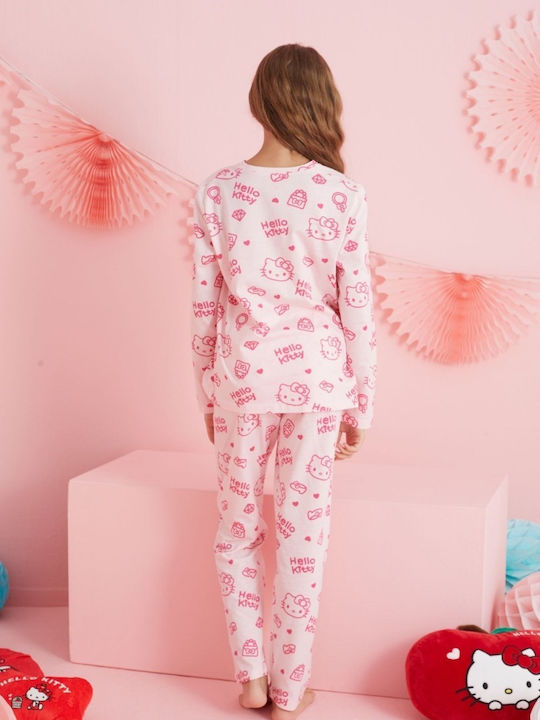 Siyah Inci Kinder Schlafanzug Winterlich Pink
