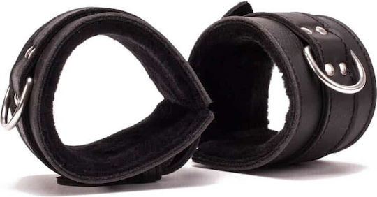 Devil Sticks Hand Cuffs Grain Leather Handschellen in Schwarz Farbe