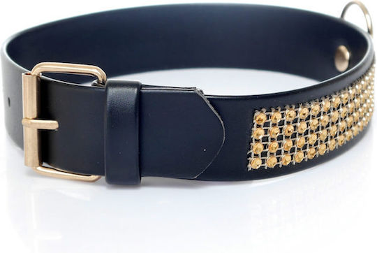 Halsband Kristalle Fetisch Boss Serie Gold 3cm