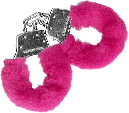 Shots Furry Metal Hand Χειροπέδες σε Ροζ Χρώμα