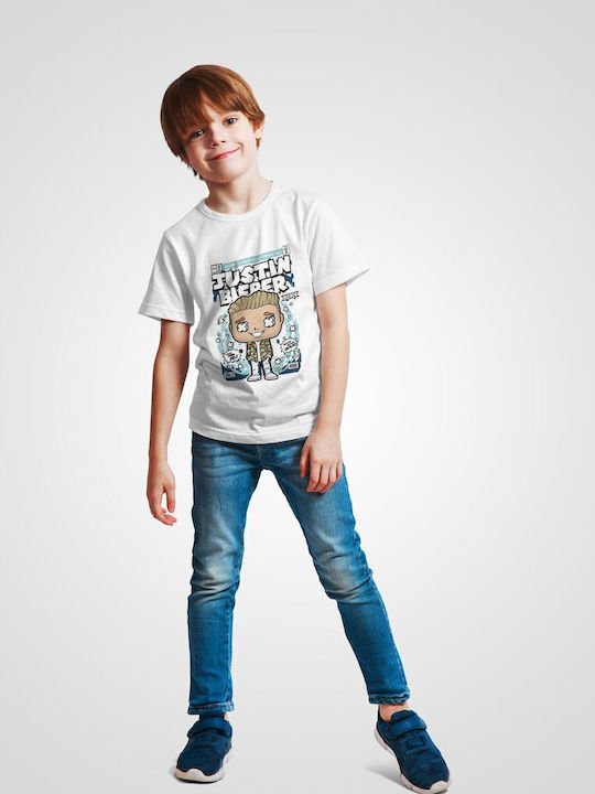 Kids' T-shirt White Justin Bieber