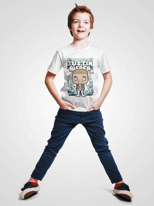 Kids' T-shirt White Justin Bieber