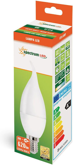 Spectrum LED-Lampe 8W für Fassung E14 Warmes Weiß 710lm