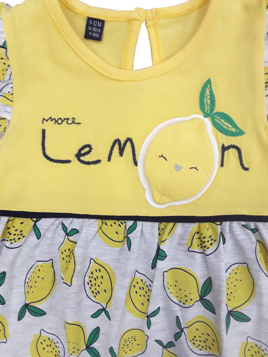 Domina Παιδικό Φόρεμα Lemon