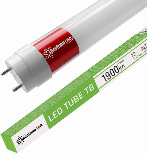 Spectrum LED Bulb 17W Fluorescent Type 120εκ. for Socket G13 and Shape T8 Cool White
