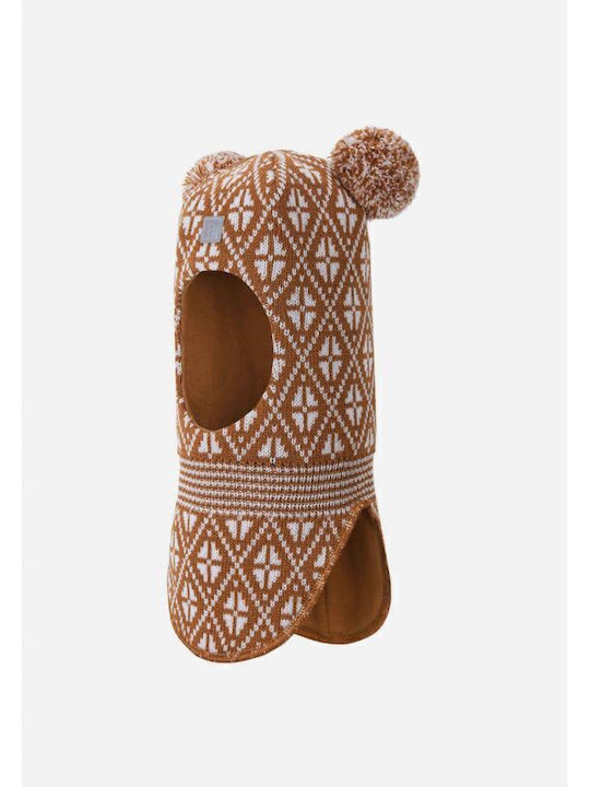 Kids Beanie Knitted Brown