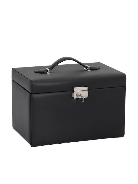 vidaXL Κουτί Κοσμημάτων Βελούδινο Μαύρο 26x18x17.5cm vidaXL Κουτί Κοσμημάτων Βελούδινο Μαύρο 26x18x17.5cm