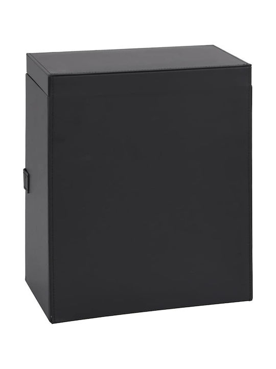 vidaXL Black Jewellery Box with Mirror
