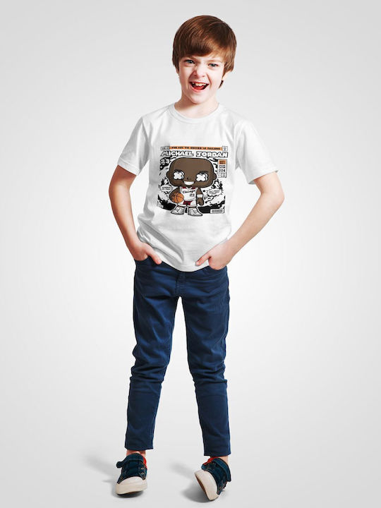 Παιδικό T-shirt White Michael Jordan