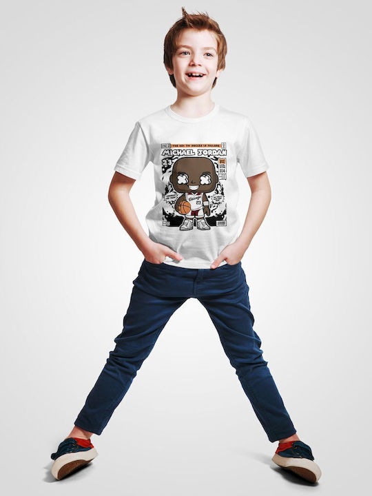 Παιδικό T-shirt White Michael Jordan