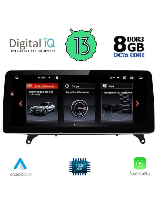 Digital IQ Ηχοσύστημα Αυτοκινήτου για BMW X3 (F25) / X4 (F26) 2016-2017 (Bluetooth/USB/WiFi/GPS/Apple-Carplay/Android-Auto) με Οθόνη Αφής 12.3"