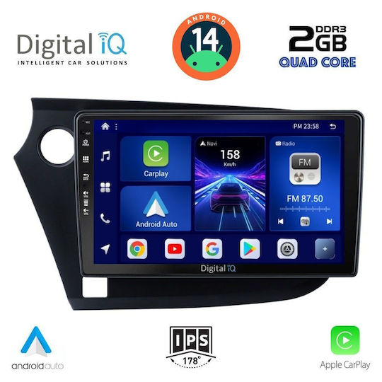 Digital IQ Sistem Audio Auto pentru Honda Perspectivă 2009-2014 (Bluetooth/USB/AUX/WiFi/GPS/Apple-Carplay/Android-Auto) cu Ecran Tactil 9"