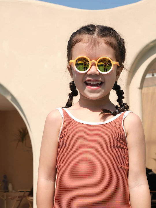Kigo California Kids Sunglasses with Polarized Lens Orange for 3-6 Years